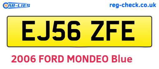 EJ56ZFE are the vehicle registration plates.