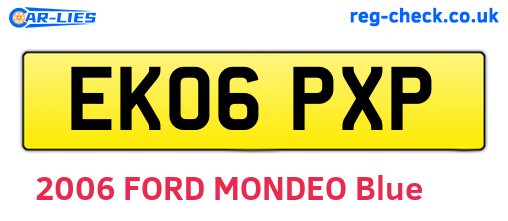 EK06PXP are the vehicle registration plates.