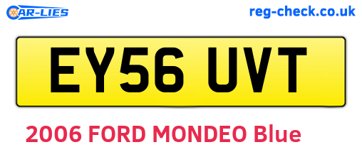 EY56UVT are the vehicle registration plates.