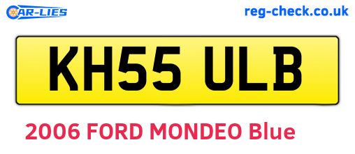 KH55ULB are the vehicle registration plates.