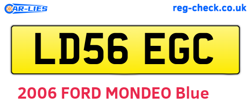 LD56EGC are the vehicle registration plates.