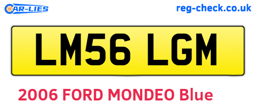LM56LGM are the vehicle registration plates.