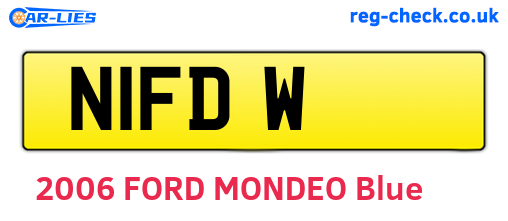 N1FDW are the vehicle registration plates.