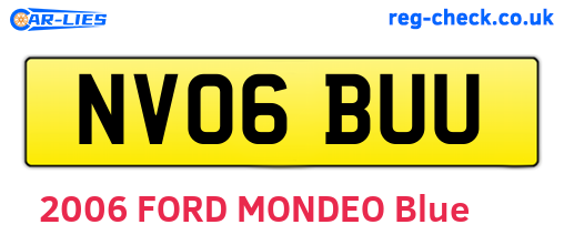 NV06BUU are the vehicle registration plates.