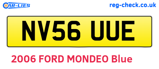 NV56UUE are the vehicle registration plates.