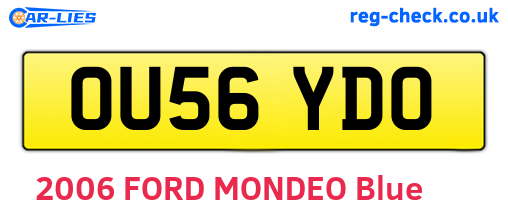 OU56YDO are the vehicle registration plates.