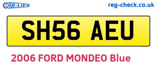 SH56AEU are the vehicle registration plates.