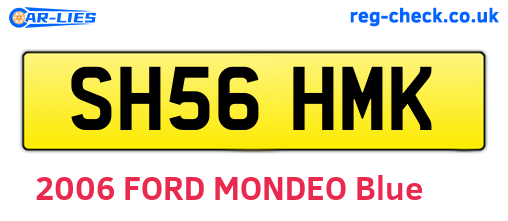 SH56HMK are the vehicle registration plates.
