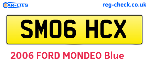 SM06HCX are the vehicle registration plates.