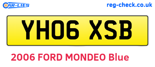 YH06XSB are the vehicle registration plates.