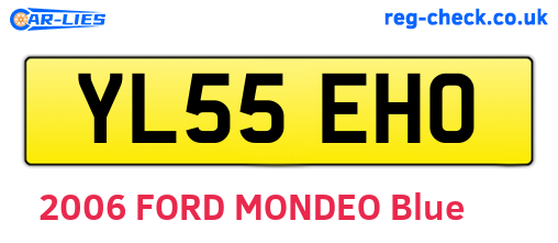 YL55EHO are the vehicle registration plates.