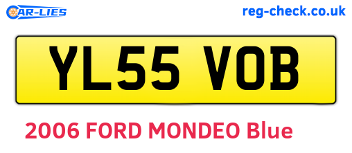 YL55VOB are the vehicle registration plates.