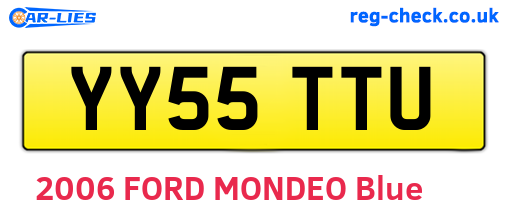 YY55TTU are the vehicle registration plates.