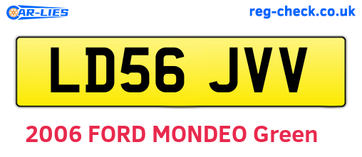 LD56JVV are the vehicle registration plates.