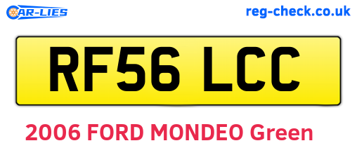 RF56LCC are the vehicle registration plates.