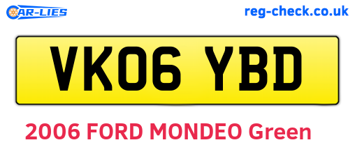 VK06YBD are the vehicle registration plates.