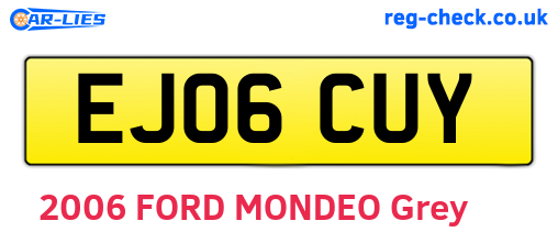 EJ06CUY are the vehicle registration plates.