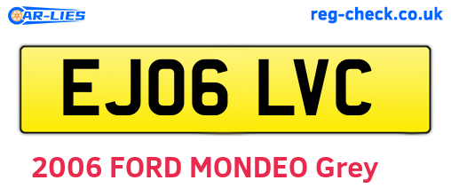 EJ06LVC are the vehicle registration plates.