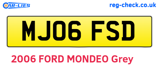 MJ06FSD are the vehicle registration plates.