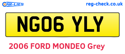 NG06YLY are the vehicle registration plates.