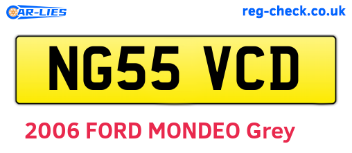 NG55VCD are the vehicle registration plates.
