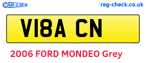 V18ACN are the vehicle registration plates.