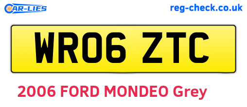 WR06ZTC are the vehicle registration plates.