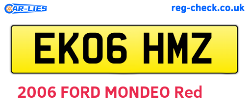 EK06HMZ are the vehicle registration plates.