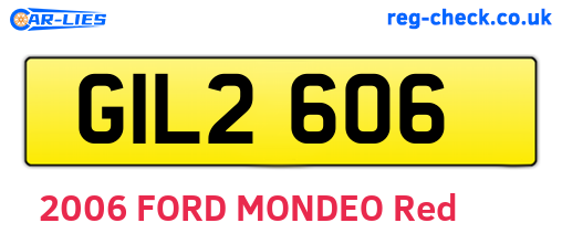 GIL2606 are the vehicle registration plates.