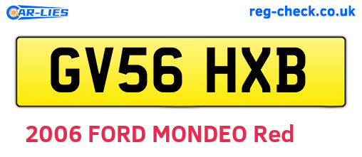 GV56HXB are the vehicle registration plates.