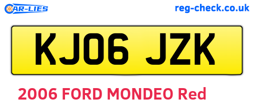 KJ06JZK are the vehicle registration plates.