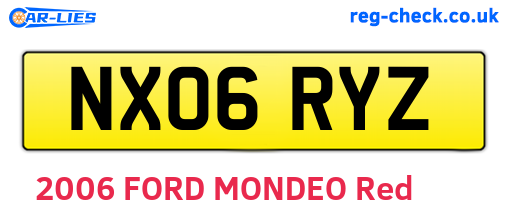 NX06RYZ are the vehicle registration plates.