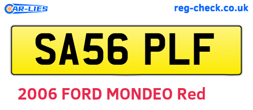 SA56PLF are the vehicle registration plates.