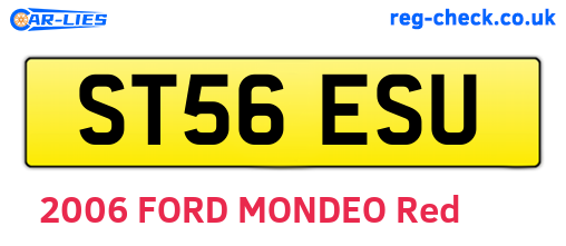 ST56ESU are the vehicle registration plates.