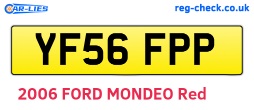 YF56FPP are the vehicle registration plates.