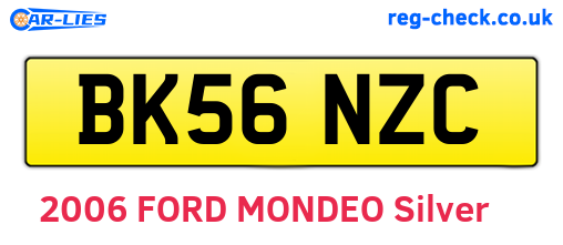 BK56NZC are the vehicle registration plates.