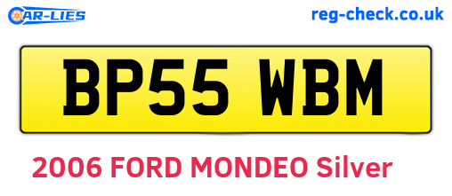 BP55WBM are the vehicle registration plates.