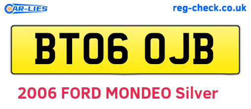 BT06OJB are the vehicle registration plates.