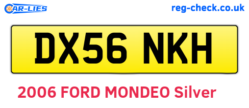 DX56NKH are the vehicle registration plates.