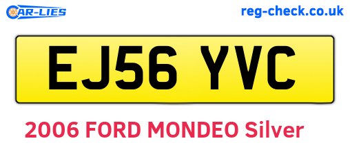 EJ56YVC are the vehicle registration plates.
