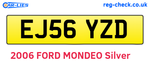 EJ56YZD are the vehicle registration plates.