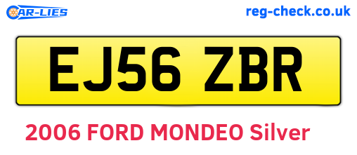 EJ56ZBR are the vehicle registration plates.