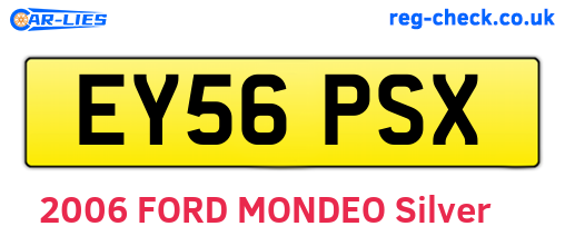 EY56PSX are the vehicle registration plates.