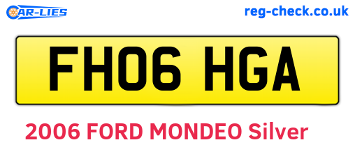 FH06HGA are the vehicle registration plates.