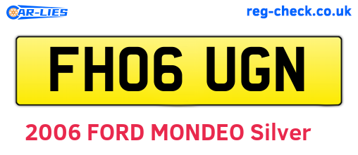 FH06UGN are the vehicle registration plates.
