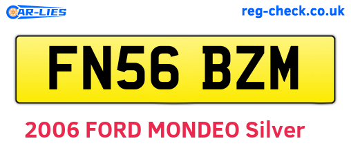 FN56BZM are the vehicle registration plates.
