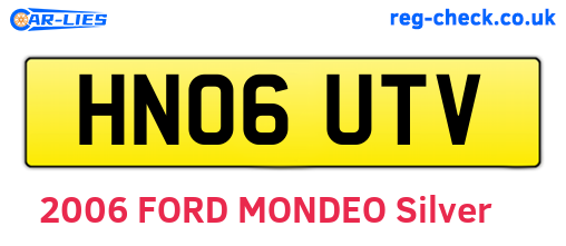 HN06UTV are the vehicle registration plates.