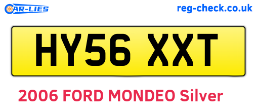 HY56XXT are the vehicle registration plates.