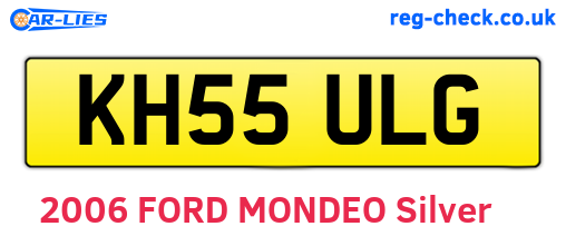 KH55ULG are the vehicle registration plates.