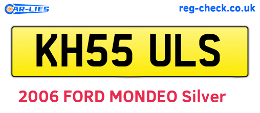 KH55ULS are the vehicle registration plates.